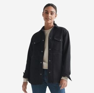 Women's Black Shirt Jacket